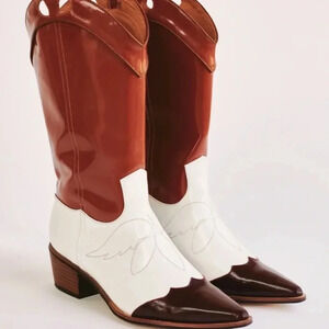 Jaggar the label cowboy boots multicolor new